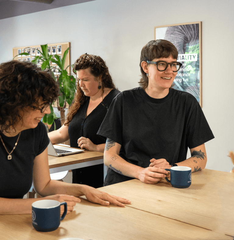 Pause café avec les collègues Fit Retail